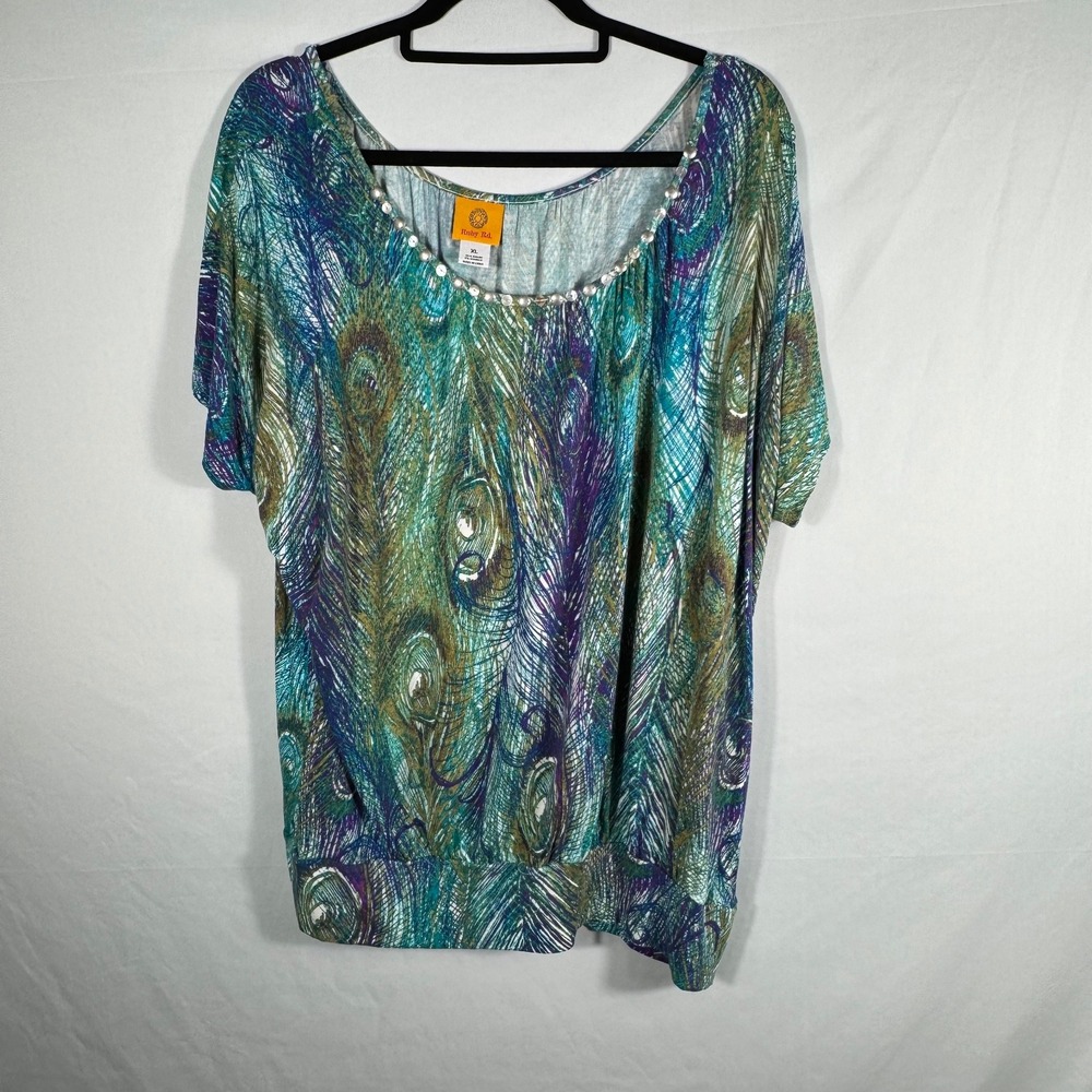 Ruby Rd Women's XL short sleeve top/shirt/blouse
